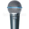 Shure BETA 58A Micrófono vocal - Micrófono dinámico supercardioide de un  solo elemento para escenario y estudio y rejilla RK265G para cable e