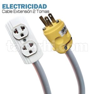 CABLE ELECTRICIDAD DE 2 TOMAS