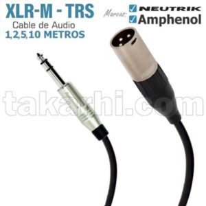 CABLE XLR-M PLUG