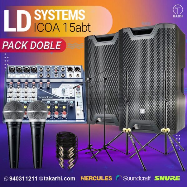 LD SYSTEMS ICOA 15ABT (PACK DOBLE)